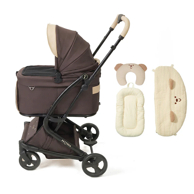 【2026SS신상】MILOU Small Size 강아지 유모차 원터치 폴딩 분리형 밀루 스몰 사이즈