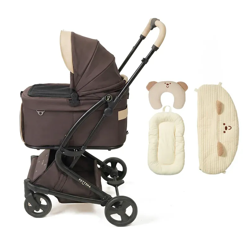 【2026SS신상】MILOU Small Size 강아지 유모차 원터치 폴딩 분리형 밀루 스몰 사이즈