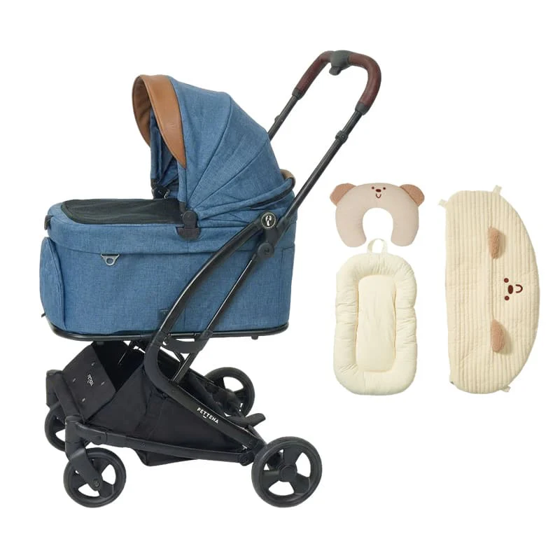 【2026SS신상】MILOU Small Size 강아지 유모차 원터치 폴딩 분리형 밀루 스몰 사이즈