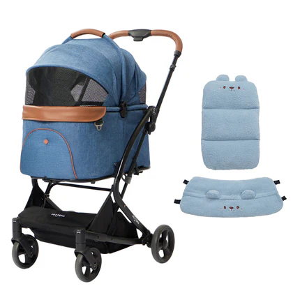 MILOU 강아지 유모차 원터치 폴딩 분리형 밀루