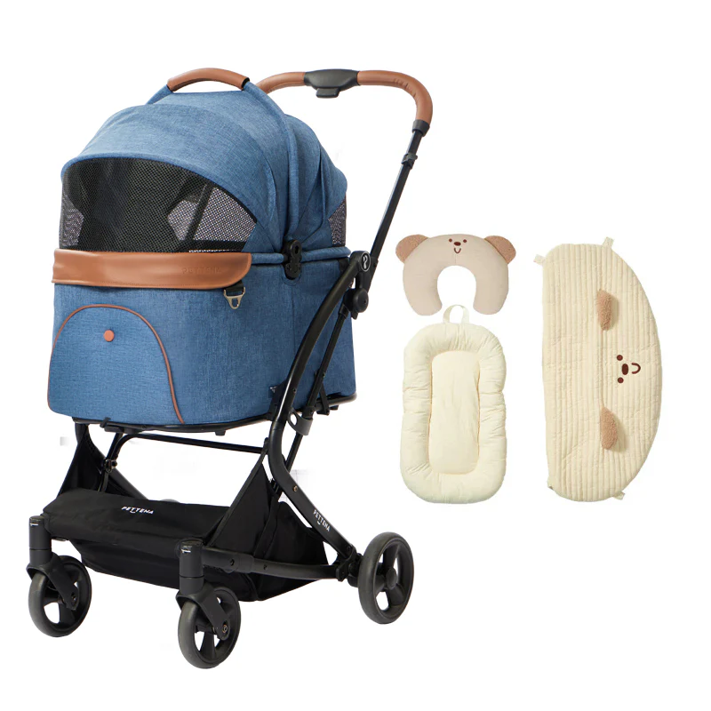 MILOU 강아지 유모차 원터치 폴딩 분리형 밀루