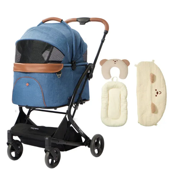 MILOU 강아지 유모차 원터치 폴딩 분리형 밀루