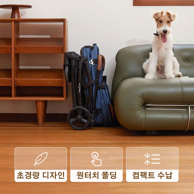 MILOU 강아지 유모차 역대 최강 원터치 폴딩 밀루