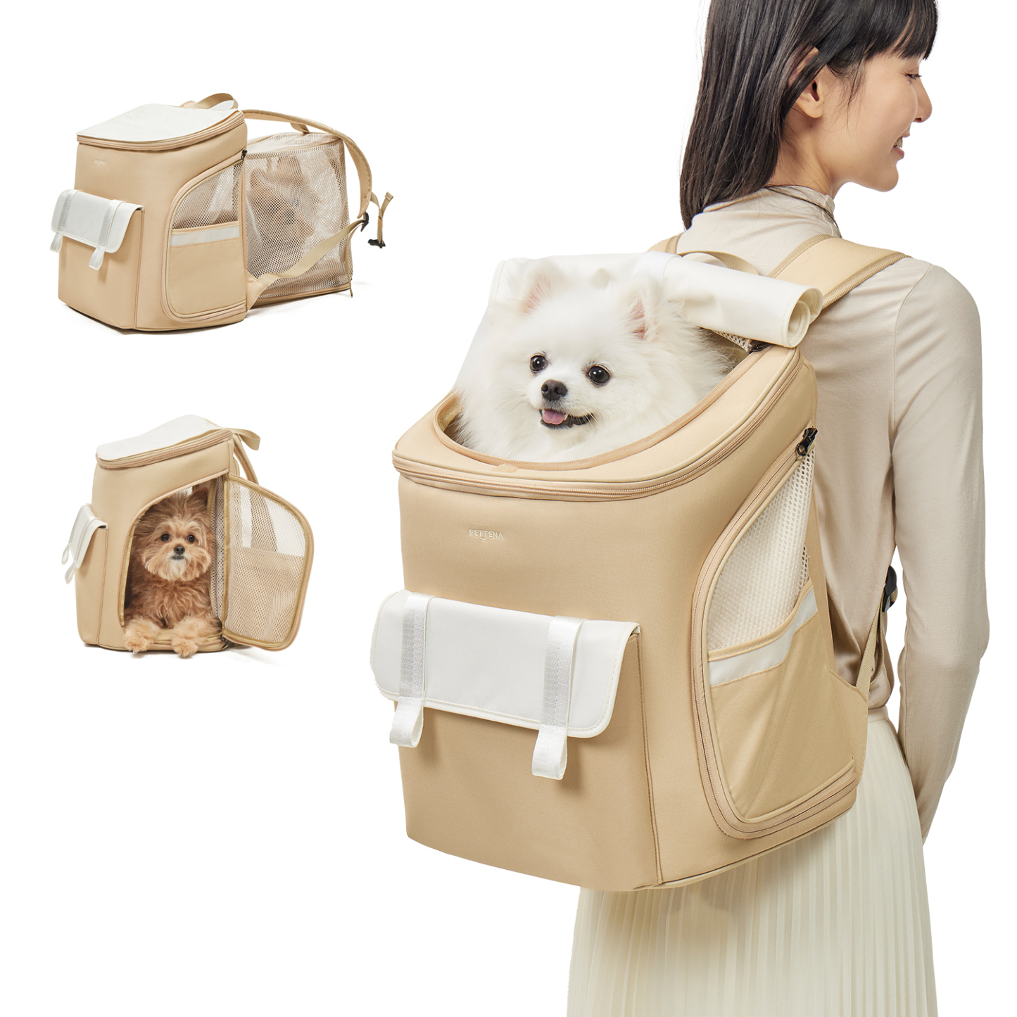 PETTENA 반려동물 백팩 다코 DAKKO 여성 전용 디자인