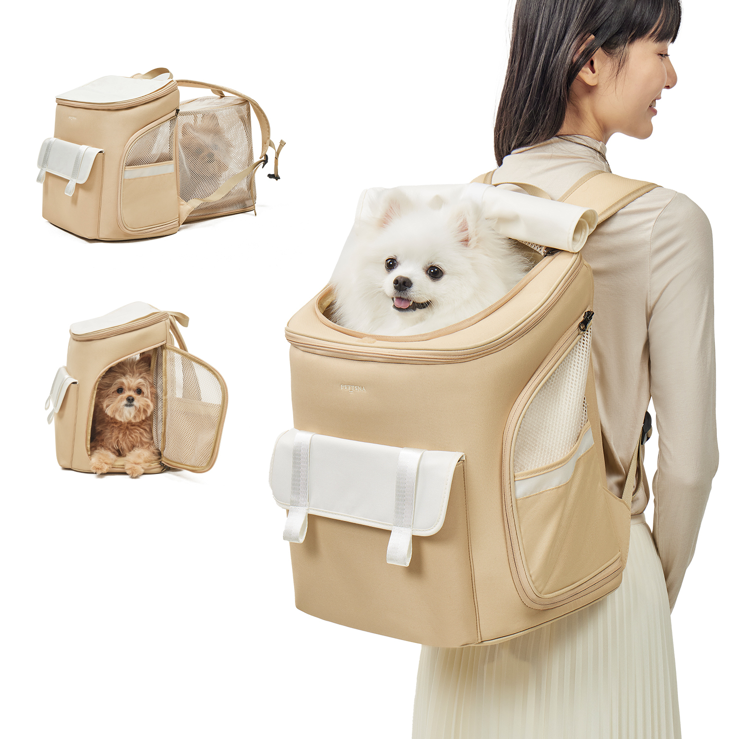 PETTENA 반려동물 백팩 다코 DAKKO 여성 전용 디자인