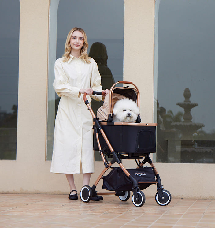 KNIGHT 강아지 유모차 접이식 모델 나잇