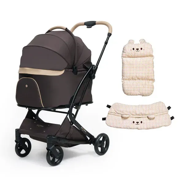 MILOU 강아지 유모차 역대최강 원터치 폴딩 밀루