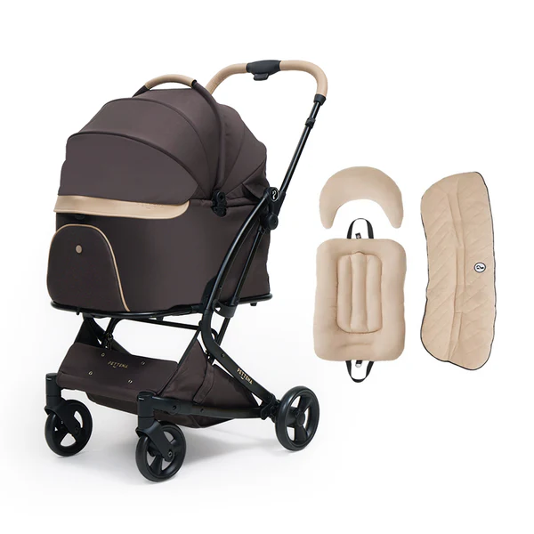 MILOU 강아지 유모차 원터치 폴딩 분리형 밀루