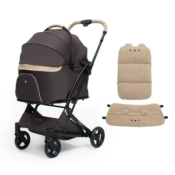 MILOU 강아지 유모차 원터치 폴딩 분리형 밀루