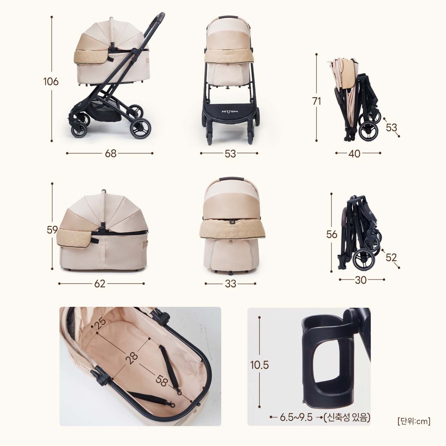 2026 NEW ORION 중대형견 다견가정 분리형 강아지 유모차 업그데이트 오리온