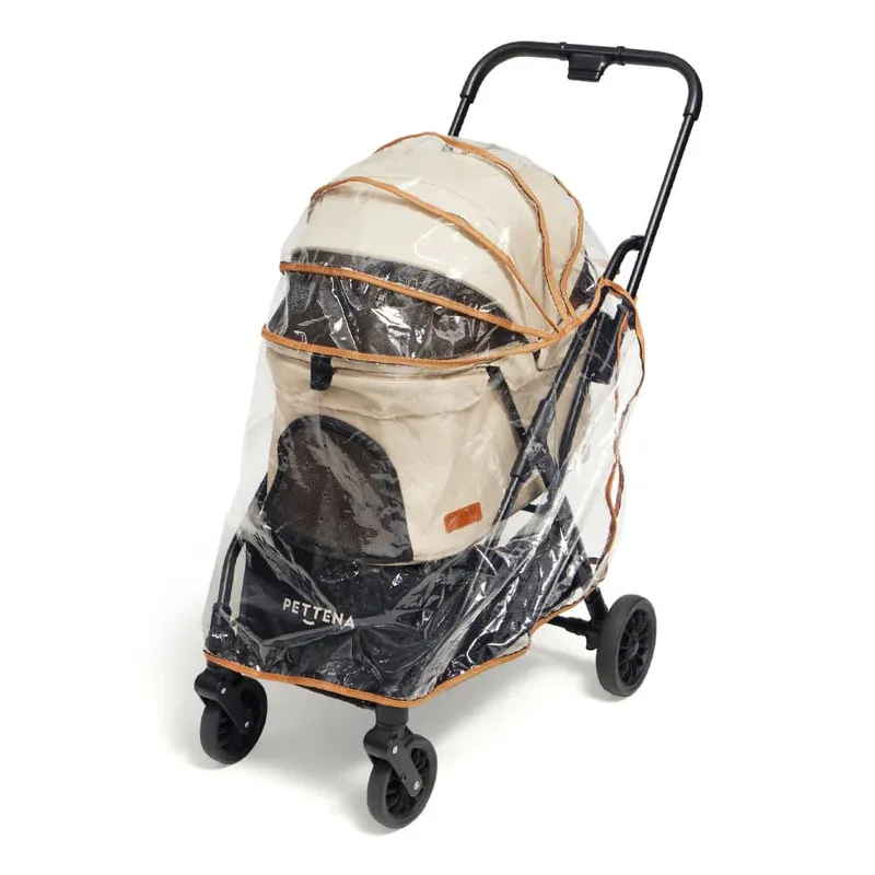  【2026SS신상】PETTENA 강아지 유모차 전용 고투명 무독성 EVA 레인커버