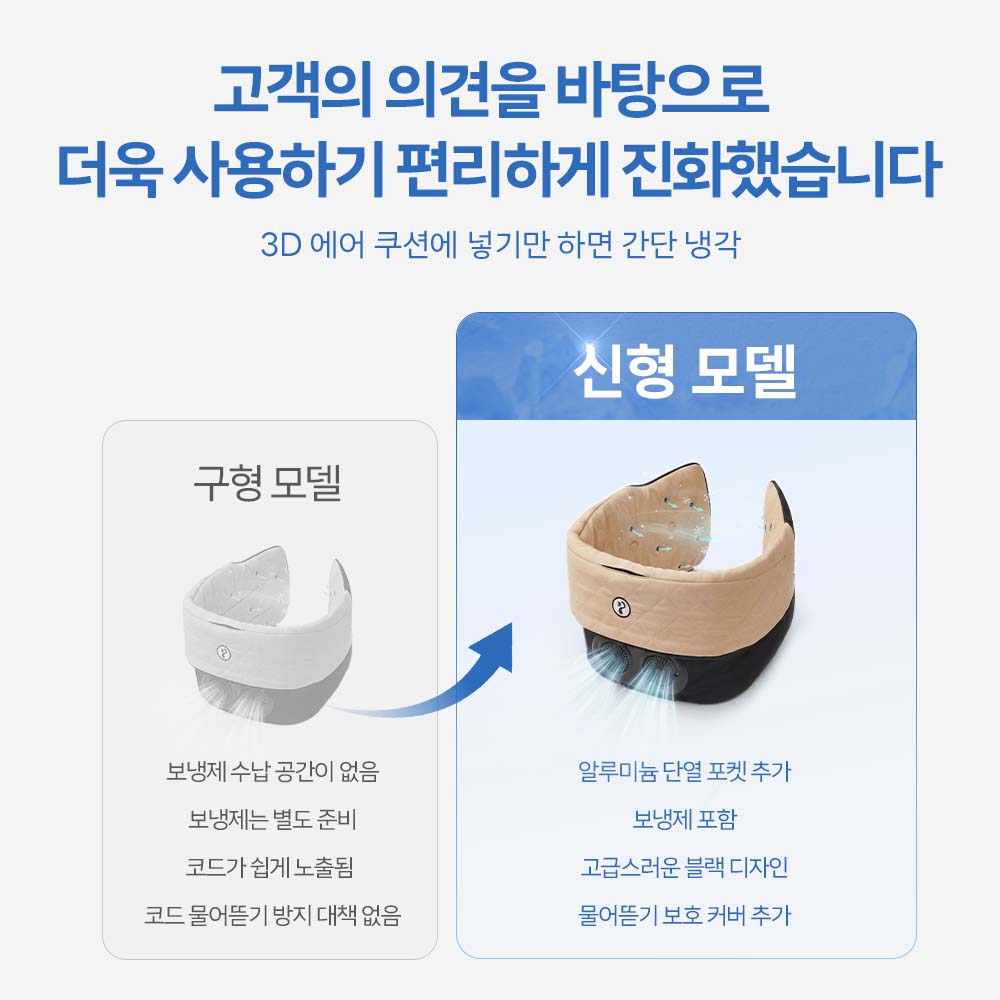 PETTENA 업계 최초 공기 순환 팬 탑재 펫 유모차 쿨링 쿠션 (듀얼 BLDC)