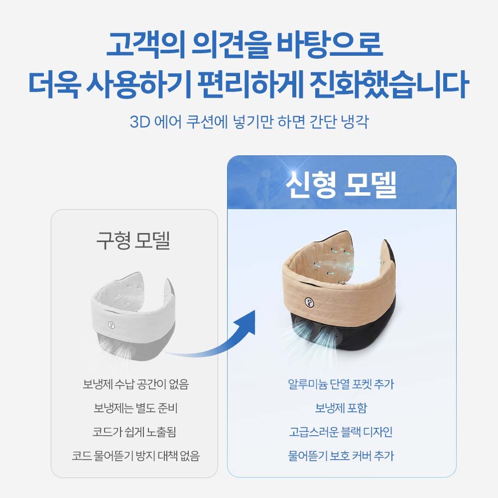 PETTENA 업계 최초 공기 순환 팬 탑재 펫 유모차 쿨링 쿠션 (듀얼 BLDC)