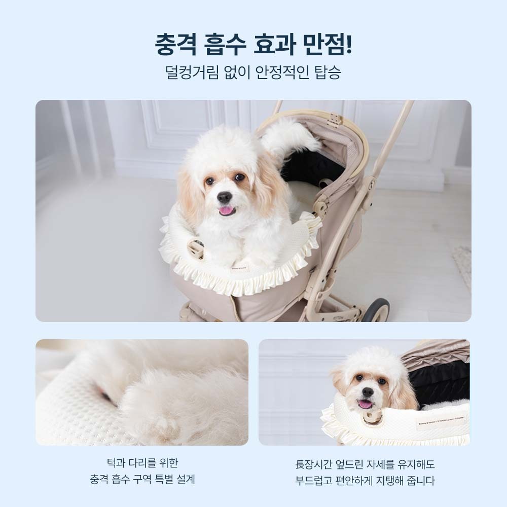 PETTENA 강아지 유모차 이중 냉각 쿠션세트