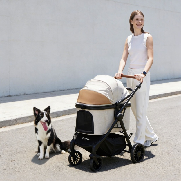 TERRA 중형견용 강아지 유모차 테라