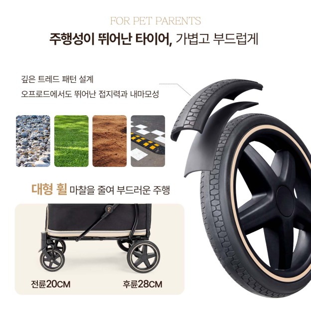 TITAN 프리미엄 대형견 유모차
