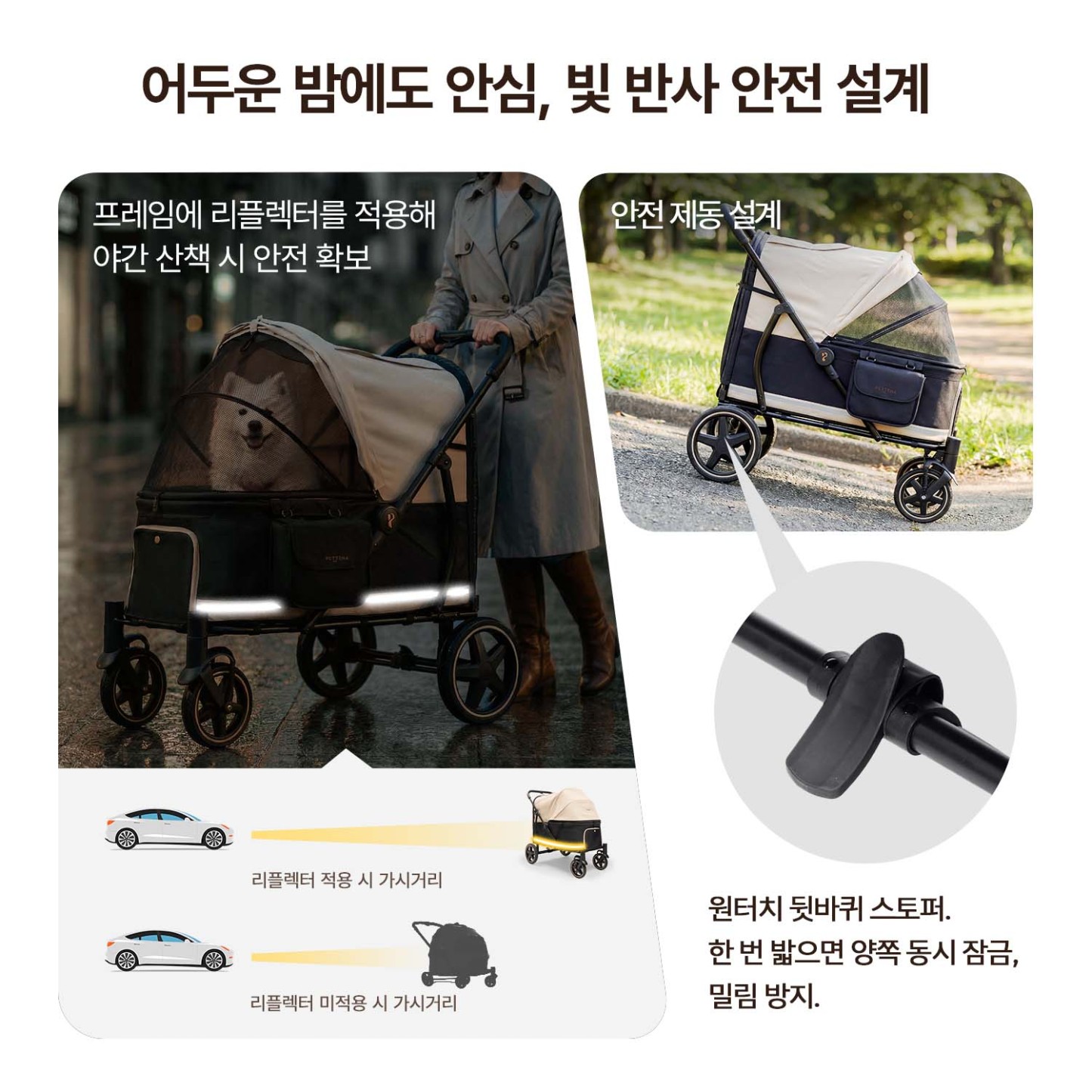 TITAN 프리미엄 대형견 유모차