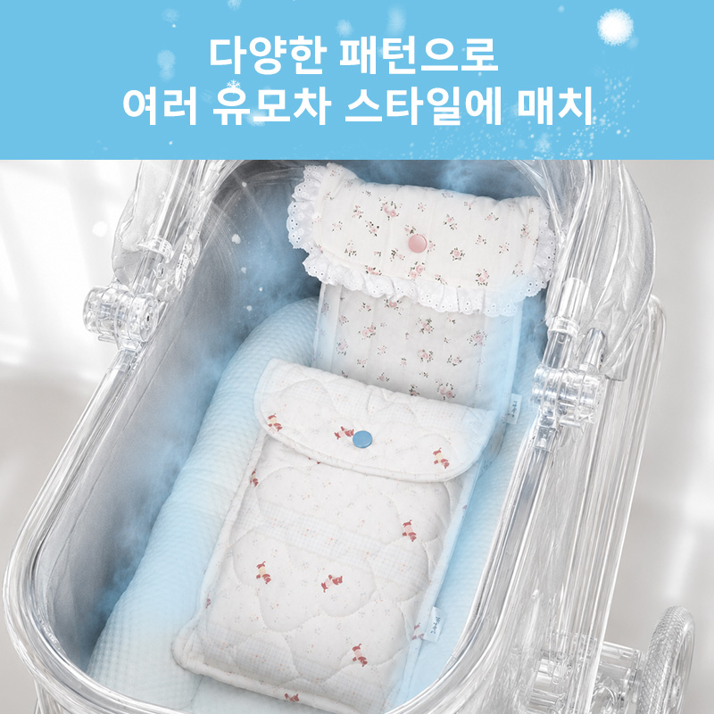 PETTENA 강아지 유모차 전용 쿨매트(블루 아이스보냉팩 내장)