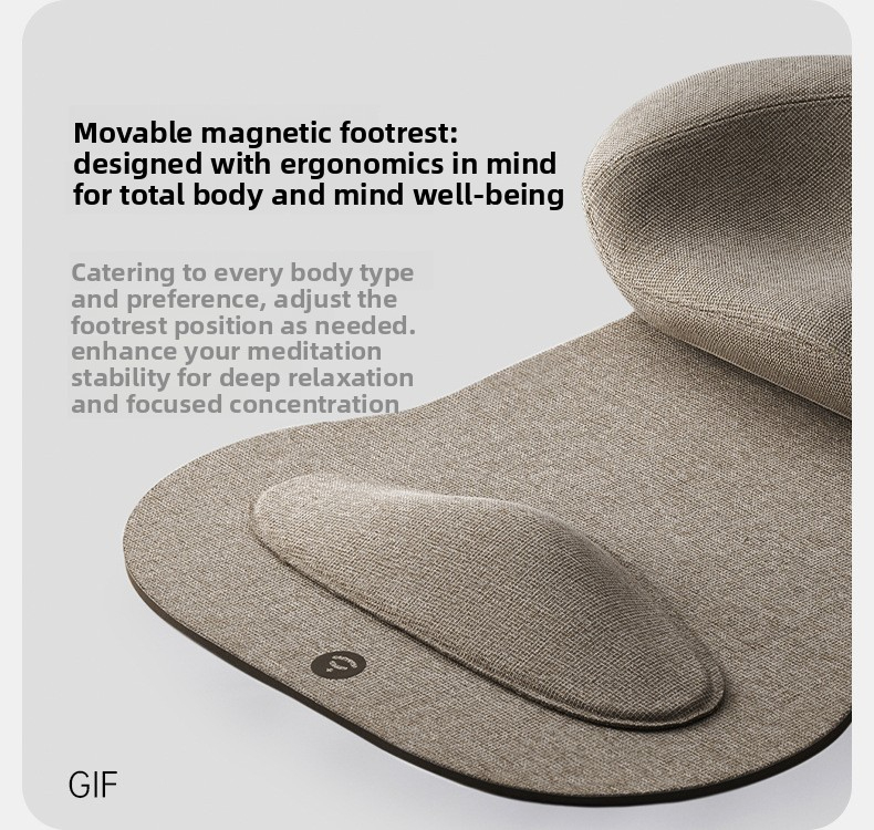 Meditation cushion, pebble-shaped, foldable meditation mat, specially designed for Zen meditation, a portable for meditation and yoga