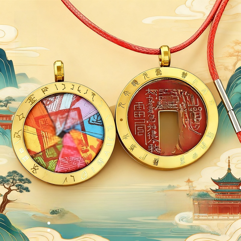 Taoist Mountain Ghost Money Titanium Steel Pendant Ancient Coin