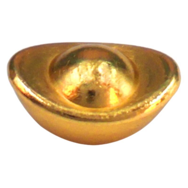 Solid simulated mini alloy shiny small ingot ornaments of placer gold small ingots