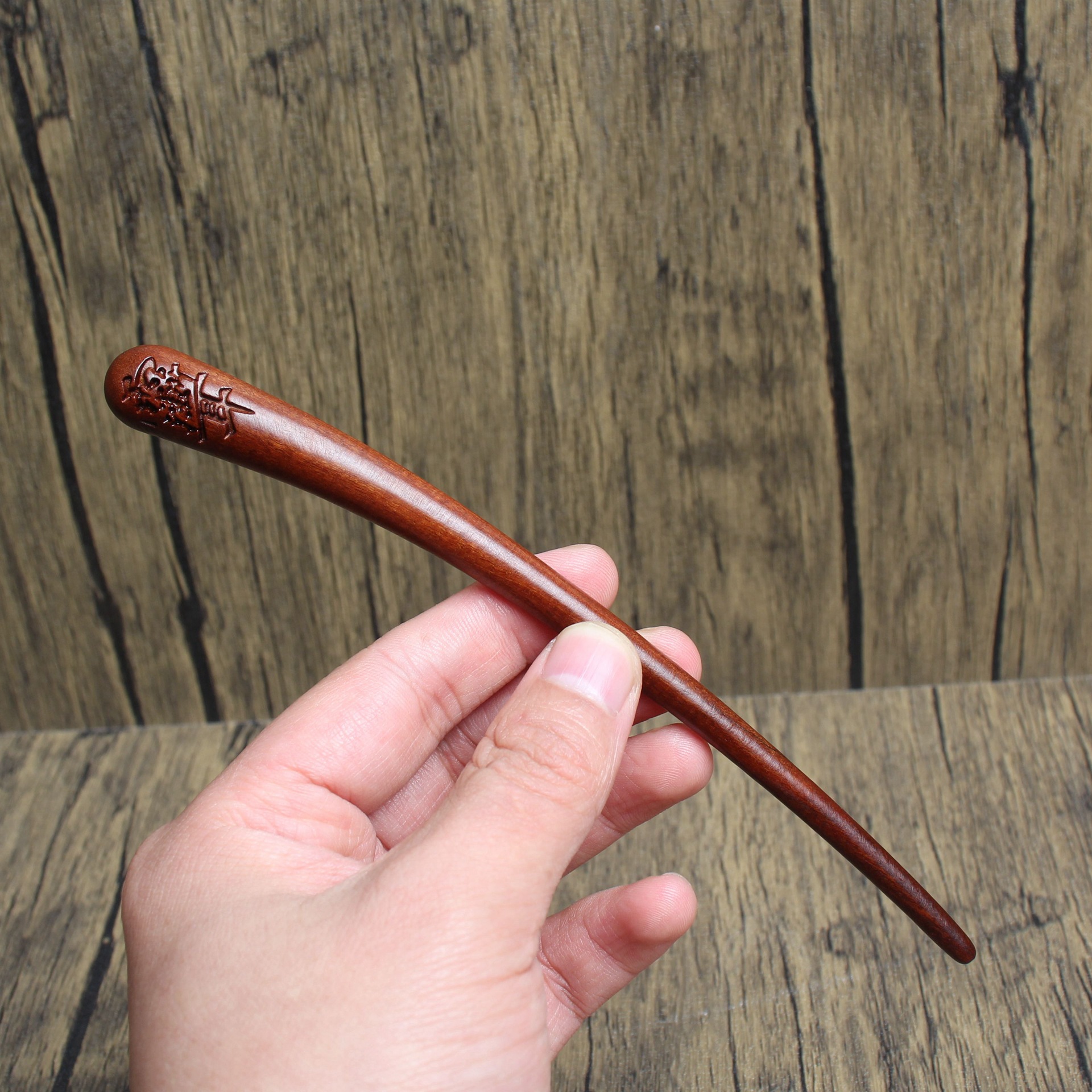 Lightning Strike Jujube Wood Ziziphus Forbidden Golden Light Hairpin Relief Taoist Ritual Tool Handheld Wooden Craft Large Quantity