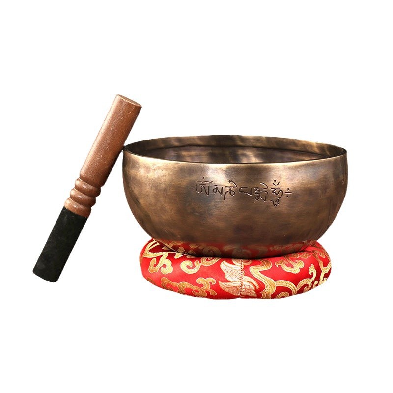 Nepalese Handmade Tibetan Singing Bowl for Buddha Yoga, Meditation and Mindfulness