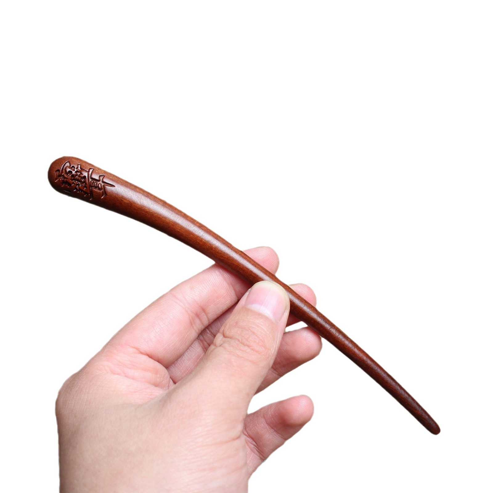 Lightning Strike Jujube Wood Ziziphus Forbidden Golden Light Hairpin Relief Taoist Ritual Tool Handheld Wooden Craft Large Quantity