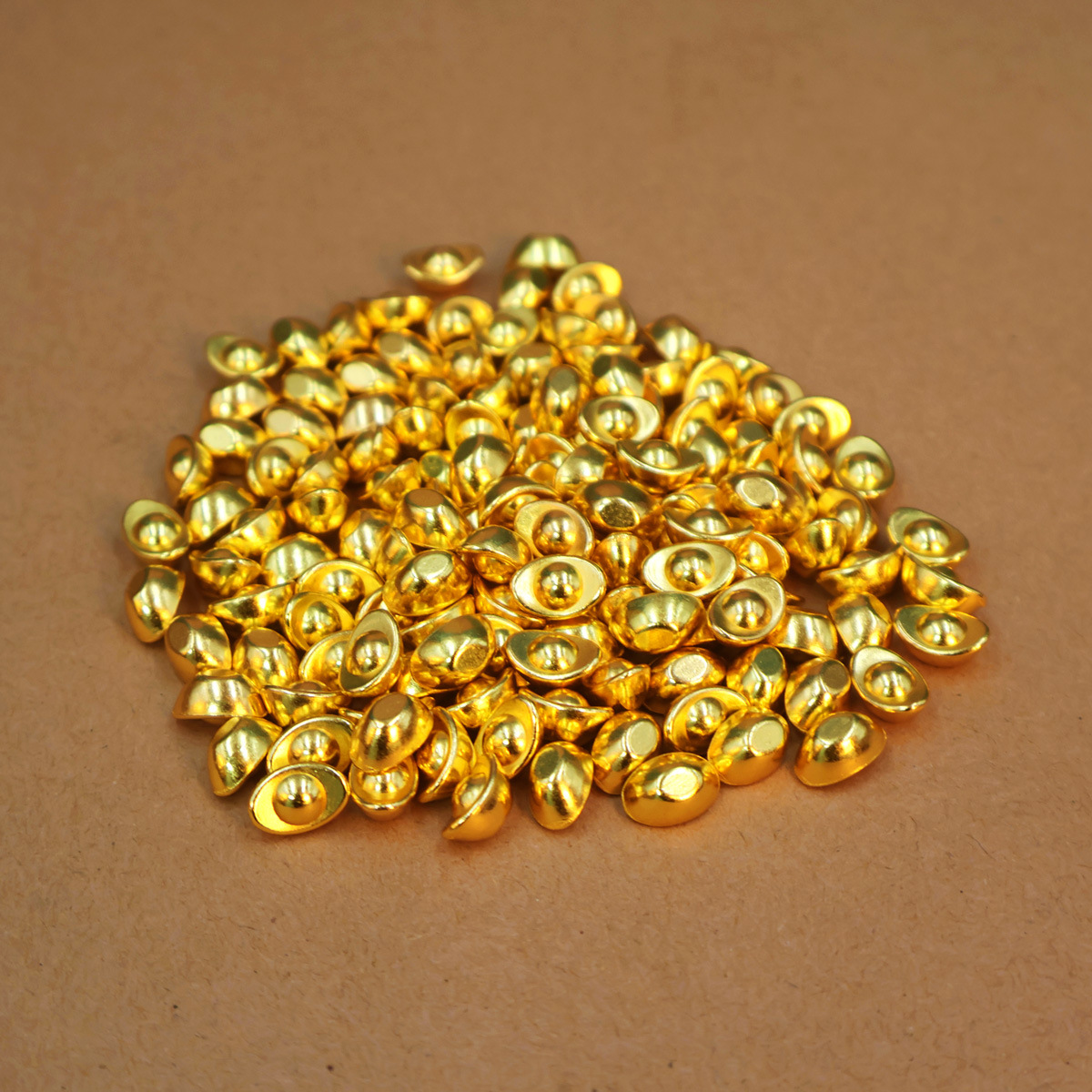 Solid simulated mini alloy shiny small ingot ornaments of placer gold small ingots