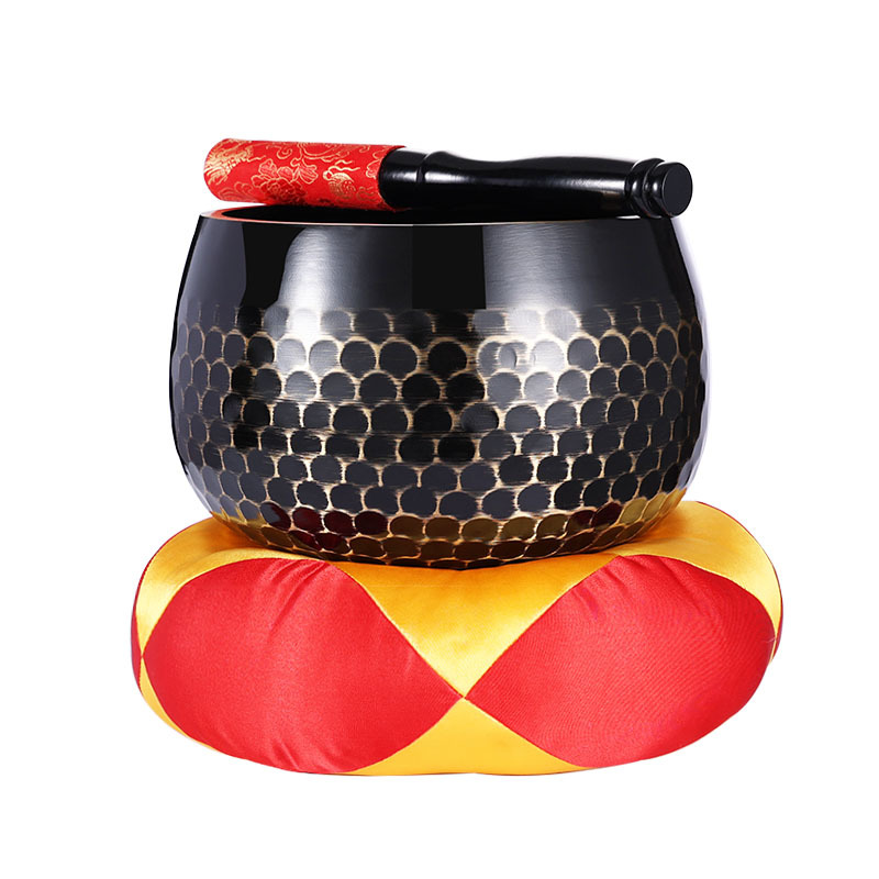 Scaly-patterned copper chime, brass ritual implement, Buddhist sound meditation bowl, calming bowl, cultivation tool