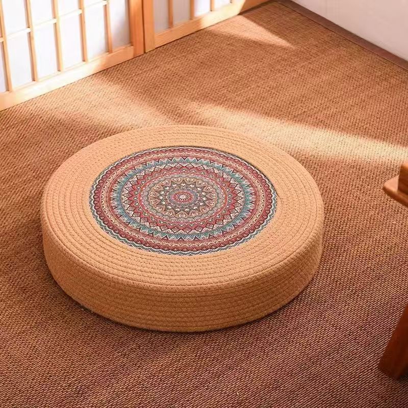 Cotton rope futon meditation cushion, Zen cushion, worshipping mat, kneeling pad, household meditation seat cushion