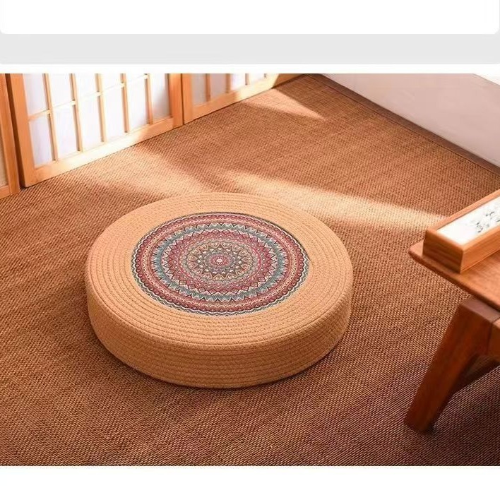 Cotton rope futon meditation cushion, Zen cushion, worshipping mat, kneeling pad, household meditation seat cushion
