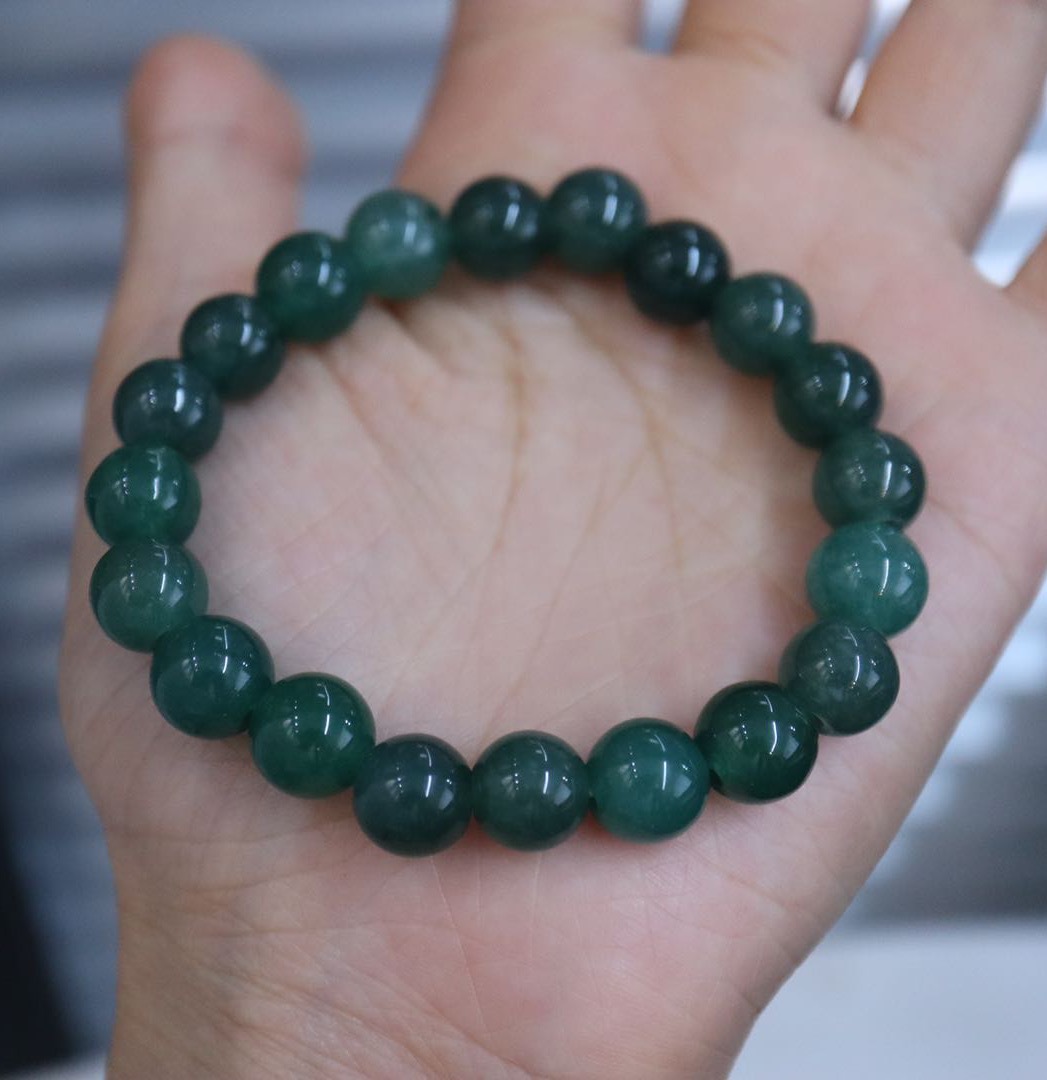 Natural jadeite bracelet jewelry - Oil-green Pixiu bracelet, jade accessories and pendants for both men and women