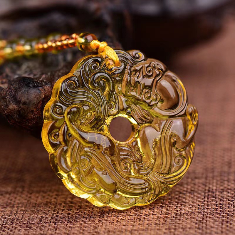 [Pi Xiu Pendant] Green Necklace Pendant for Good Luck and Fortune