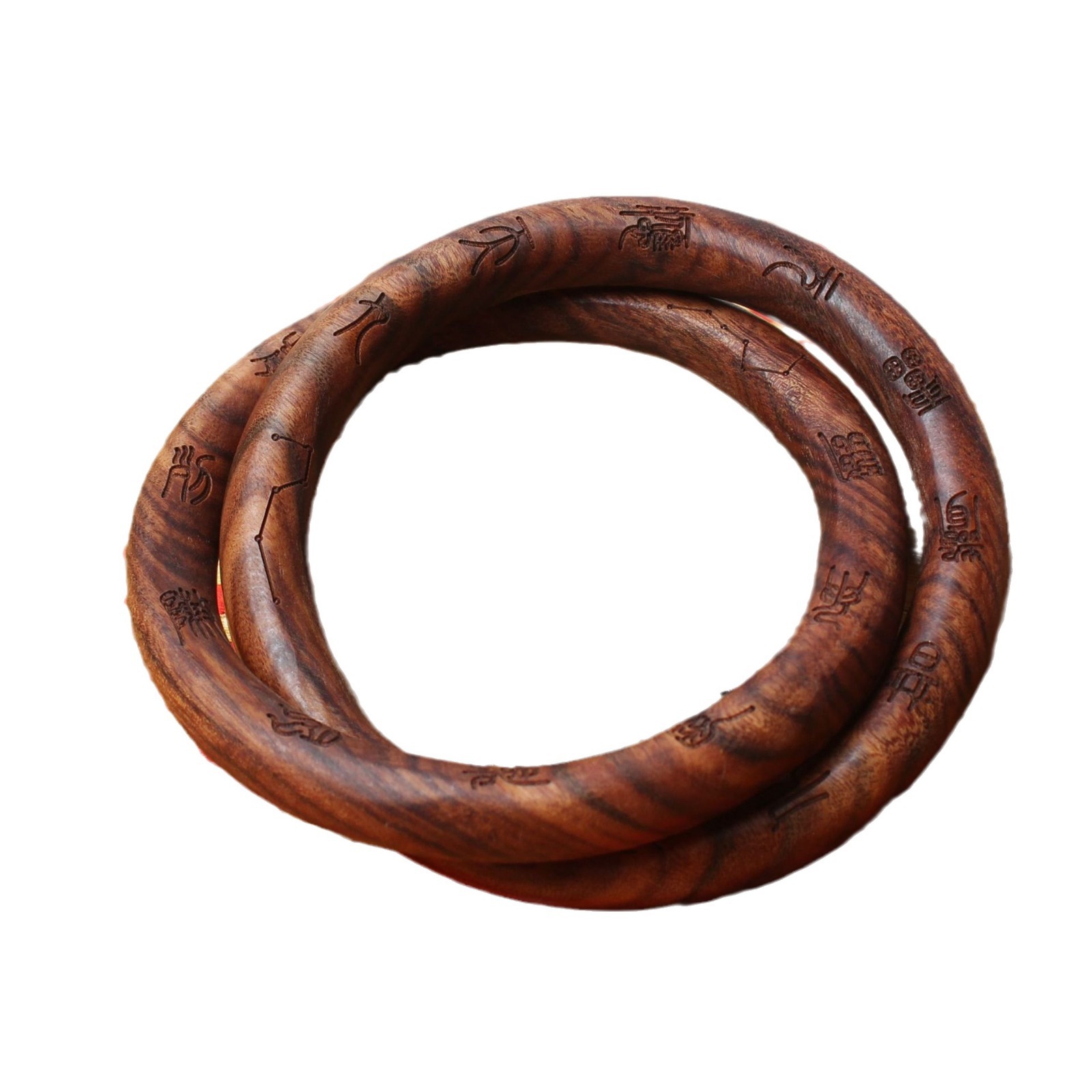 Lightning Strike Jujube Wood Universe Circle Yin Yang Ring Vajra Ring Men Women Bracelet Taoist Talisman