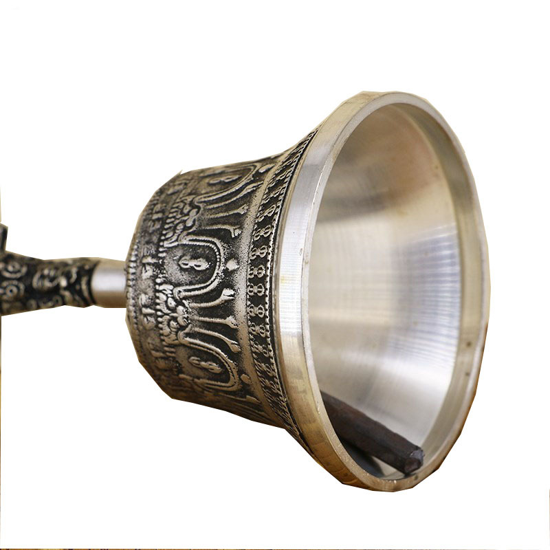 Nepalese Handmade Vajra Bell and Pestle Bronze Ornament, Healing Buddhist Supplies