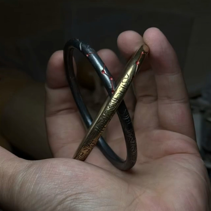 Chinese Style Retro Handmade Beidou Seven Stars Ornament - The Universe in the Sleeve New Concept Gold and Silver Two Versions