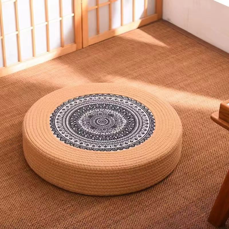 Cotton rope futon meditation cushion, Zen cushion, worshipping mat, kneeling pad, household meditation seat cushion
