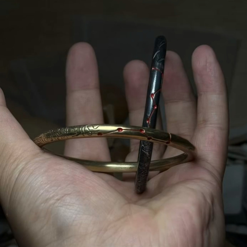 Chinese Style Retro Handmade Beidou Seven Stars Ornament - The Universe in the Sleeve New Concept Gold and Silver Two Versions