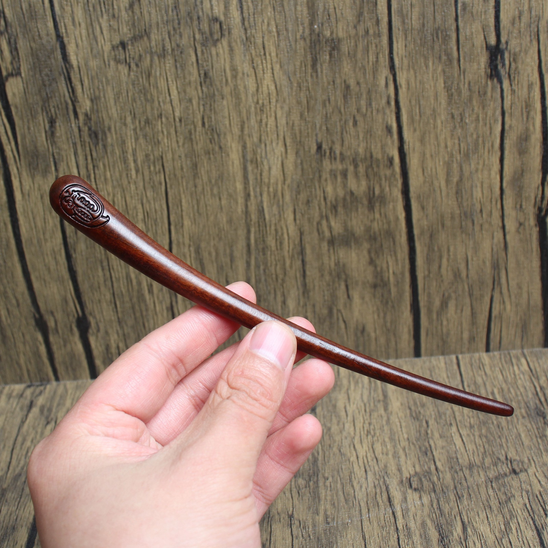 Lightning Strike Jujube Wood Ziziphus Forbidden Golden Light Hairpin Relief Taoist Ritual Tool Handheld Wooden Craft Large Quantity