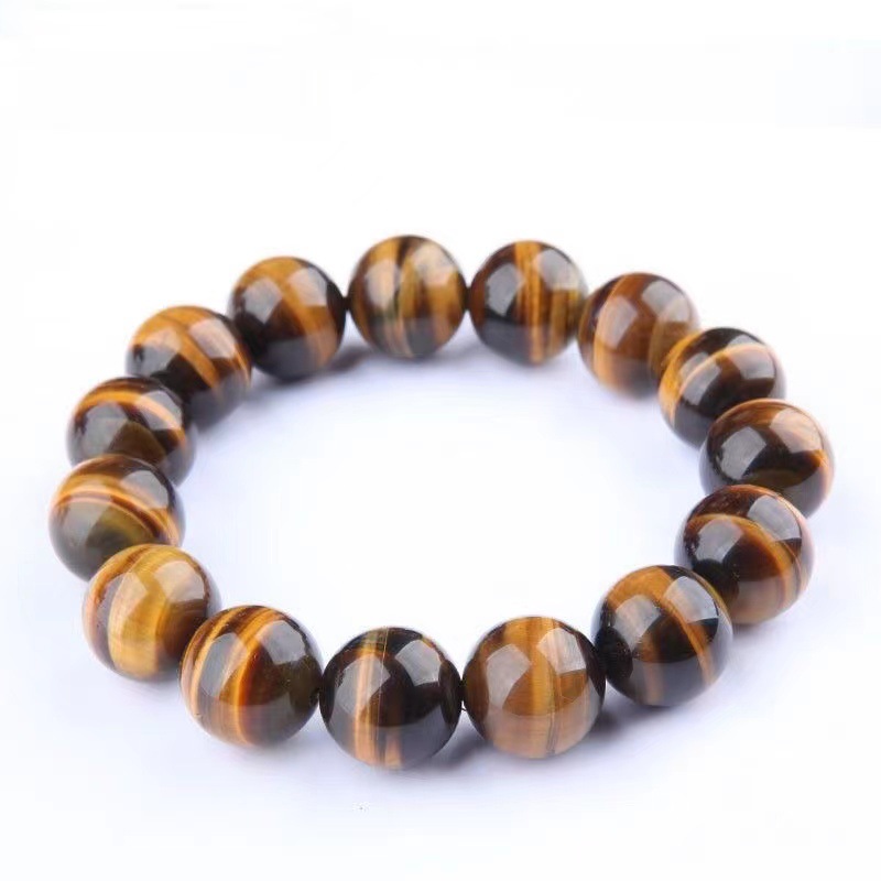 Natural Color Tiger's Eye Bracelet, Tiger Eye Crystal Bracelet Jewelry