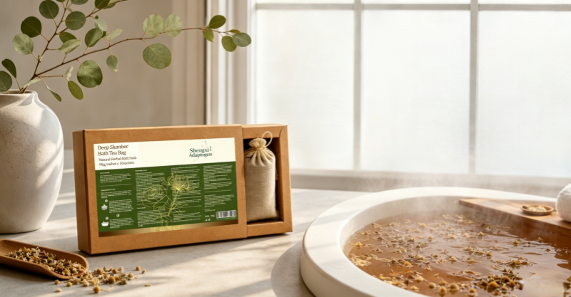 Learn how Shengxi Adaptogen bath tea uses transdermal absorption and TCM principles for stress relief.