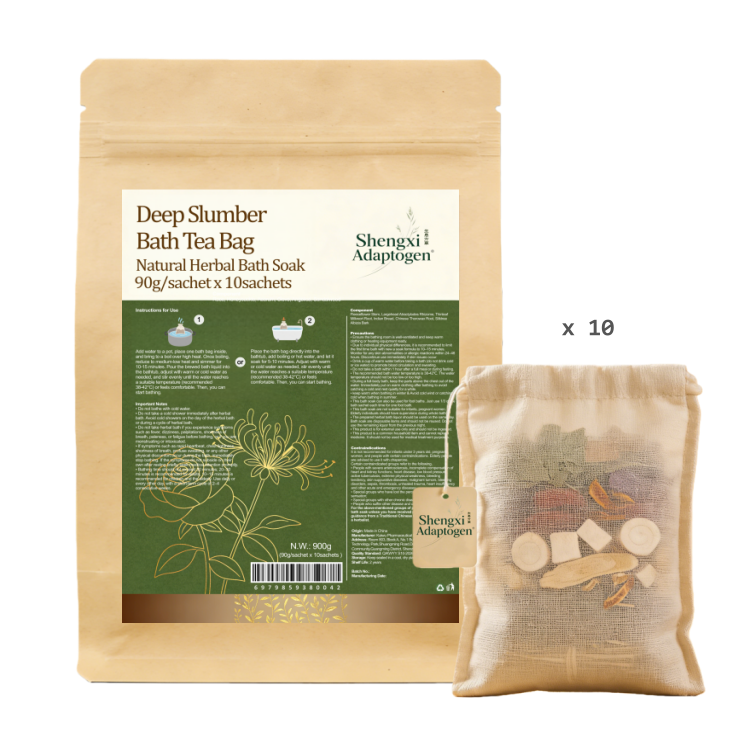 Deep Slumber Adaptogen Bath Tea Bag Herbal Bath Soak 100% botanical 90g/Sachet x 10Sachets