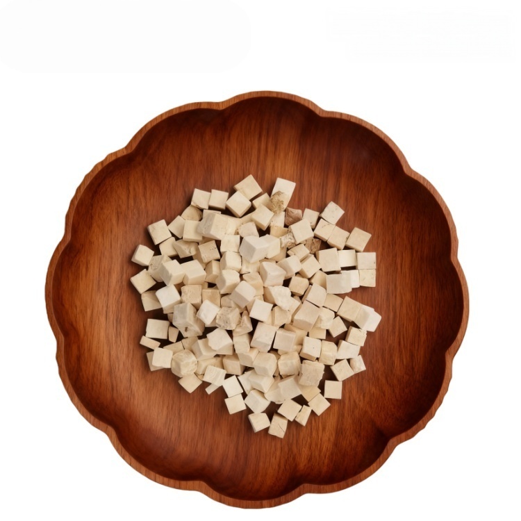 Indian Buead (Fu Ling) cutting in cubes