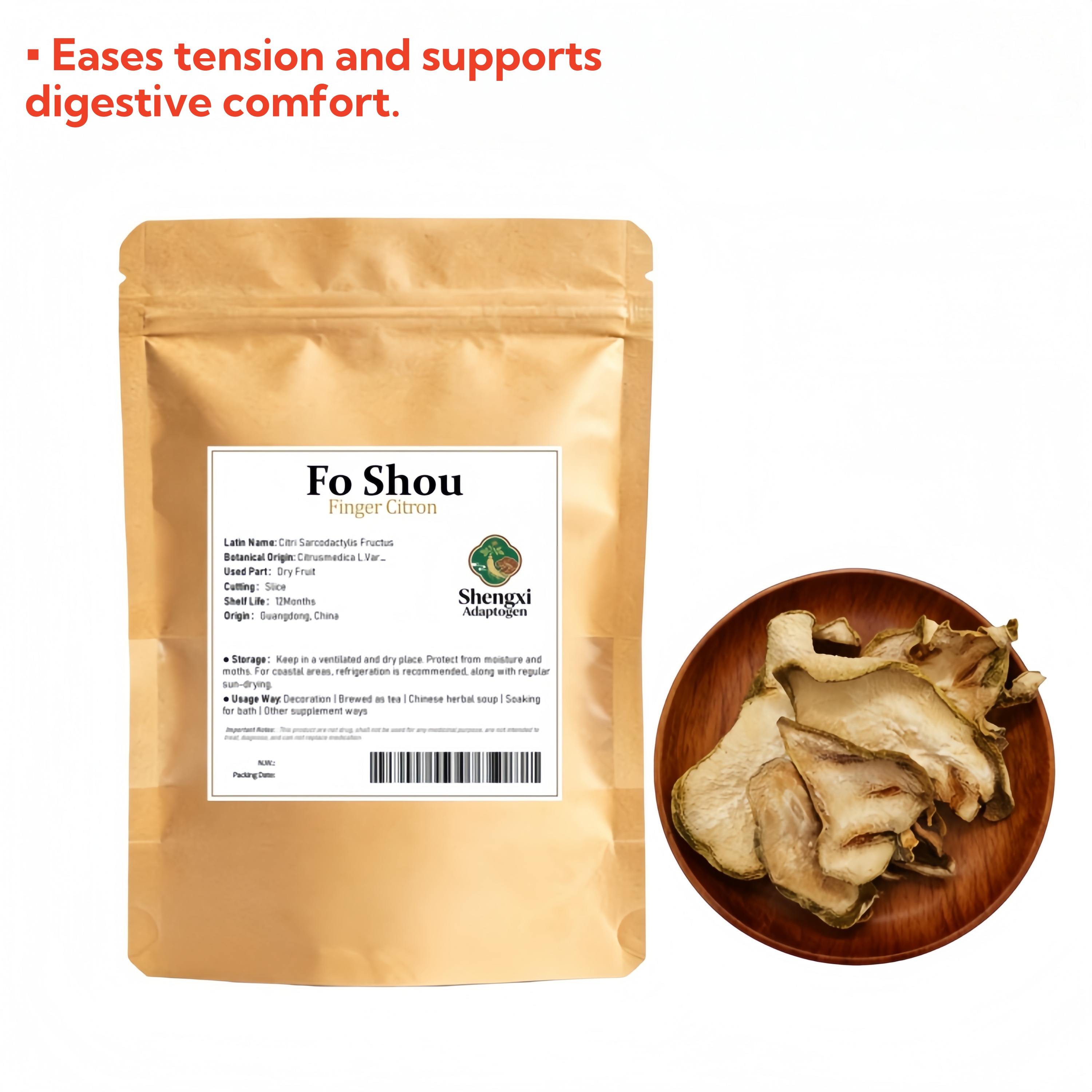 Finger Citron (Fo Shou) cutting slice