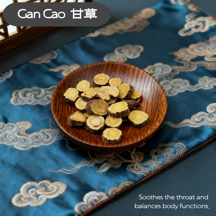 Glycyrrhiza  Liquorice Root  ( Gan Cao ) dry slice genuine adaptogen medicinal Chinese herb tea soup