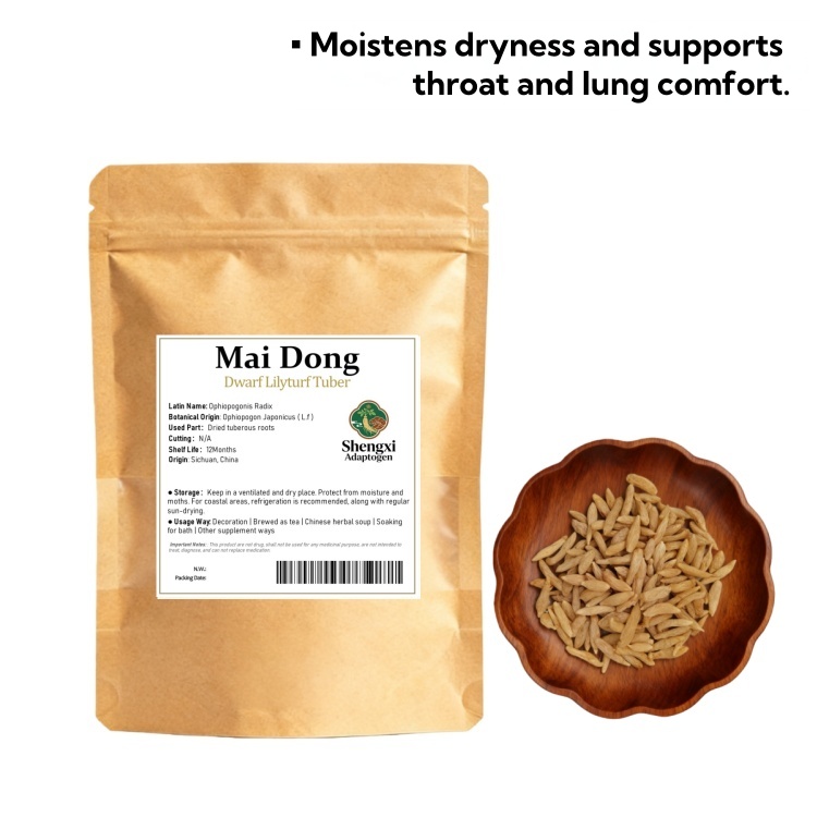 Ophiopogon Dwarf Lilyturf Tuber  (Mai Dong) dry genuine adaptogen medicinal Chinese herb tea soup