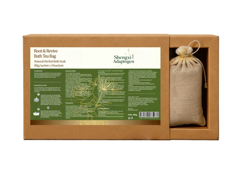 Root & Revive Adaptogen Bath Tea Bag Herbal Bath Soak 100% botanical 80g/Sachet x 10Sachets