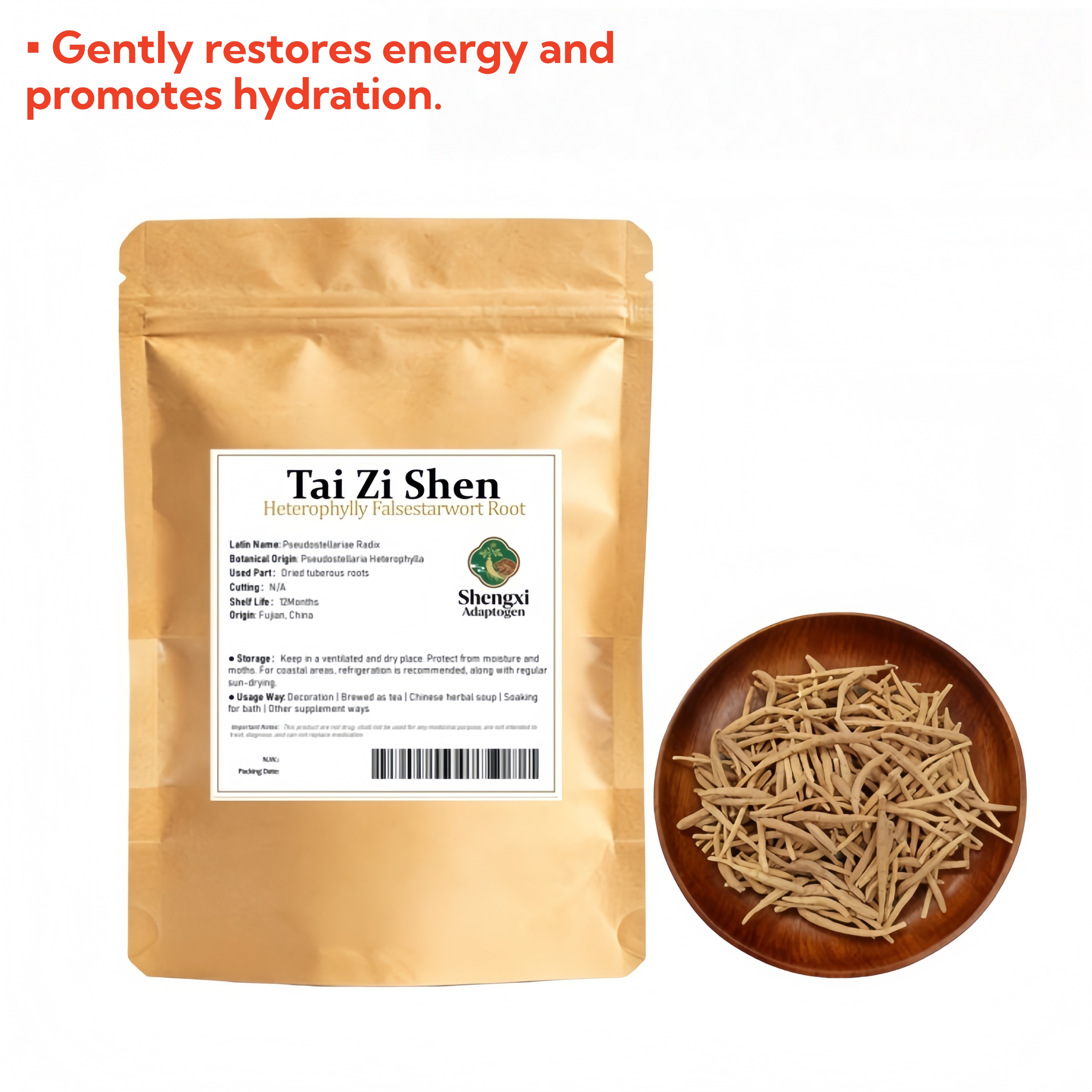 Heterophylly Falsestarwort Root (Tai Zi Shen)  