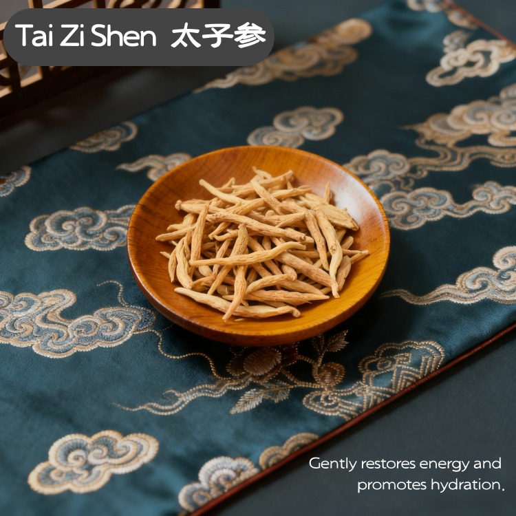Pseudostellaria Heterophylly Falsestarwort Root  (Tai Zi Shen) dry genuine adaptogen medicinal Chinese herb tea soup
